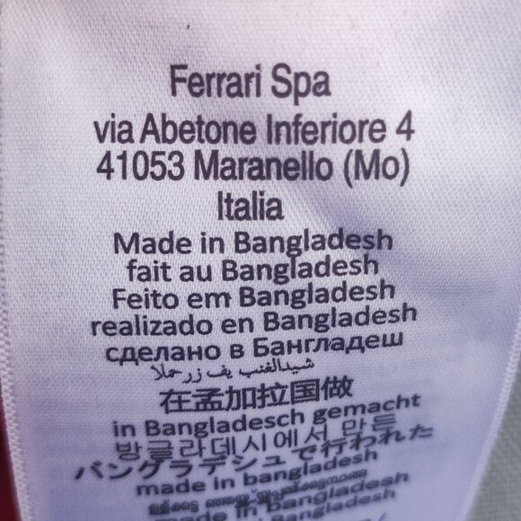 Ferrari World Abu Dhabi T-shirt women's size XL / US L red with gold rhinestones - Picture 8 of 10